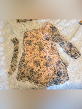Three of Something Emotions Floral Rise Above off the shoulder mini dress